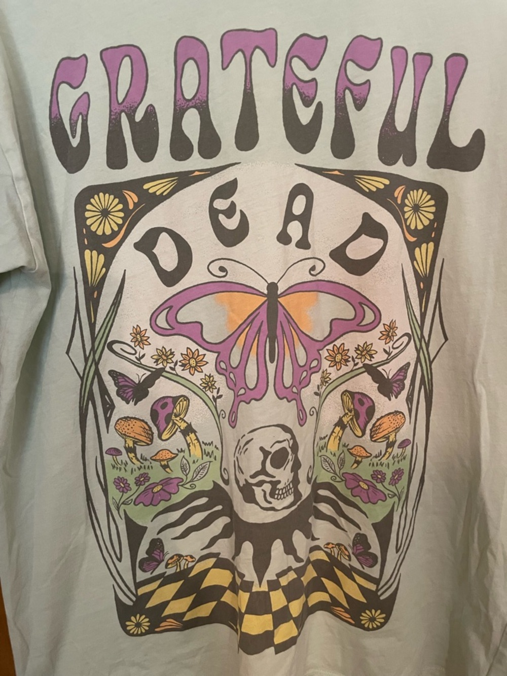 Band Tee Grateful Dead Butterfly Pastel Size S Oversized. - Picture 2 of 6